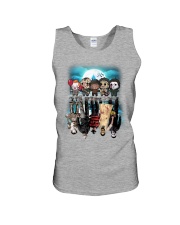 Halloween Characters reflection Unisex Tank tile