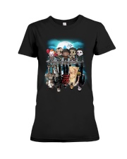 Halloween Characters reflection Premium Fit Ladies Tee tile