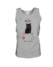 My Cat Is Calling And I Must Go Unisex Tank tile