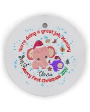 You are doing a great Job Mommy Circle Ornament (Wood tile