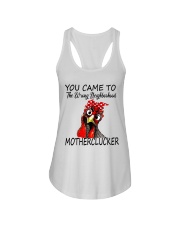 You Came To The Wrong Neighborhood Ladies Flowy Tank tile