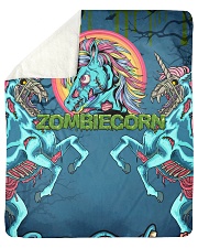 Zombie Unicorn Sherpa Fleece Blanket tile