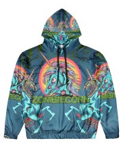 Zombie Unicorn Men's All Over Print Hoodie tile