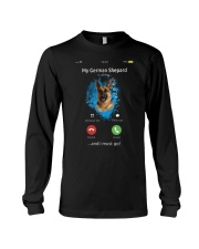 My German Shepard Is calling Long Sleeve Tee tile