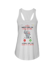 Sorry I Missed Your Call - Elephant Ladies Flowy Tank tile