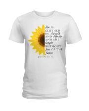 Christian Sunflower Ladies T-Shirt tile
