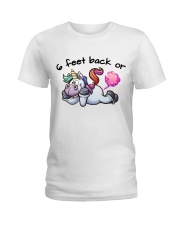 6 Feet Back or Ladies T-Shirt tile