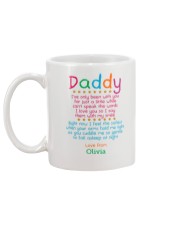 Merry First Christmas Daddy Mug back