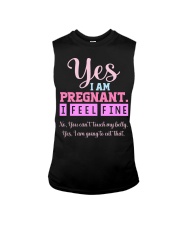 Yes I am Pregnant Sleeveless Tee tile