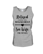 Retired Under New Management Unisex Tank tile