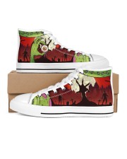 Zombie Men's High Top White Shoes inside-right-outside-right