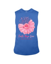 Faith Hope Love Breast Cancer Awareness Sleeveless Tee tile