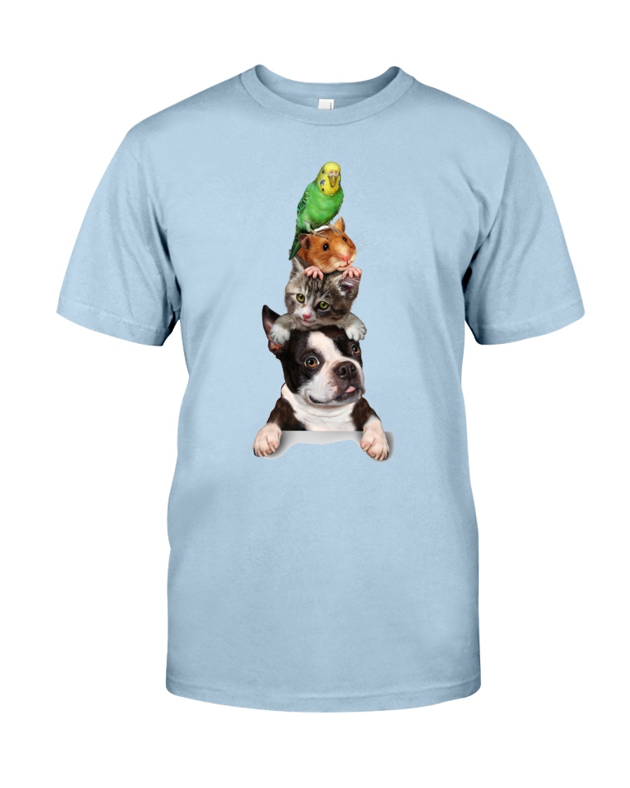 Dog-cat-mouse-bird Classic T-Shirt