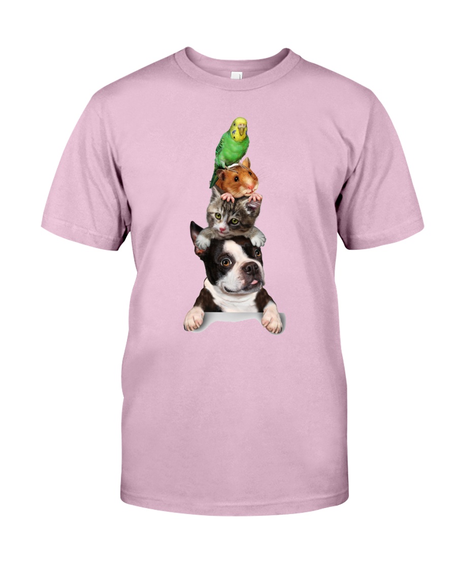 Dog-cat-mouse-bird Classic T-Shirt