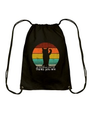Be the person your cat thinks you are Drawstring Bag thumbnail