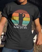Be the person your cat thinks you are Classic T-Shirt apparel-classic-tshirt-lifestyle-28