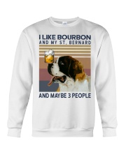 Bourbon and Saint Bernard Crewneck Sweatshirt thumbnail
