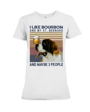 Bourbon and Saint Bernard Premium Fit Ladies Tee thumbnail