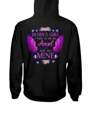 Daddy's Girl Angel Black Hooded Sweatshirt thumbnail