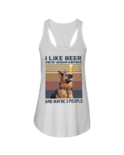 Beer and German Shepherd hp Ladies Flowy Tank thumbnail