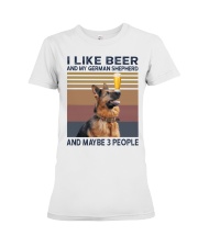 Beer and German Shepherd hp Premium Fit Ladies Tee thumbnail