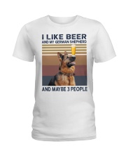 Beer and German Shepherd hp Ladies T-Shirt thumbnail