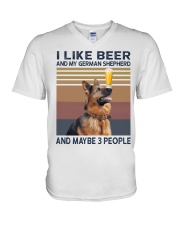 Beer and German Shepherd hp V-Neck T-Shirt thumbnail