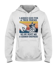 true friend German Shepherd Hooded Sweatshirt front