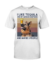 Tequila and German Shepherd Classic T-Shirt front