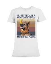 Tequila and German Shepherd Premium Fit Ladies Tee thumbnail