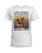 Tequila and German Shepherd Ladies T-Shirt thumbnail