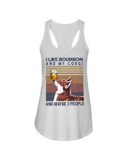 Bourbon and Corgi Ladies Flowy Tank thumbnail
