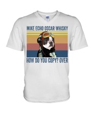 Boston Terriers Mike Echo V-Neck T-Shirt thumbnail