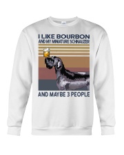 Bourbon and Miniature Schnauzer Crewneck Sweatshirt thumbnail