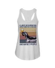 Bourbon and Miniature Schnauzer Ladies Flowy Tank thumbnail