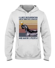 Bourbon and Miniature Schnauzer Hooded Sweatshirt thumbnail