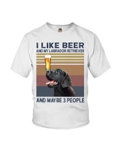 beer and Black Labrador Youth T-Shirt thumbnail