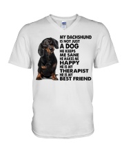 My Dachshund V-Neck T-Shirt thumbnail