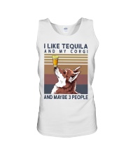Tequila and Corgi Unisex Tank thumbnail