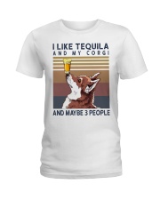 Tequila and Corgi Ladies T-Shirt thumbnail