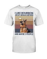 Bourbon and German Shepherd Premium Fit Mens Tee thumbnail