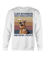 Bourbon and German Shepherd Crewneck Sweatshirt thumbnail