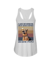 Bourbon and German Shepherd Ladies Flowy Tank thumbnail