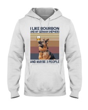 Bourbon and German Shepherd Hooded Sweatshirt thumbnail