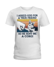 true friend CORGI Ladies T-Shirt thumbnail