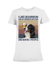 Bourbon and Bernese Moutain Premium Fit Ladies Tee thumbnail