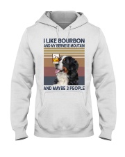 Bourbon and Bernese Moutain Hooded Sweatshirt thumbnail