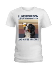 Bourbon and Bernese Moutain Ladies T-Shirt thumbnail