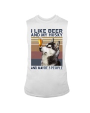 Beer and husky Sleeveless Tee thumbnail