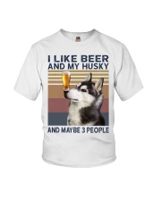 Beer and husky Youth T-Shirt thumbnail